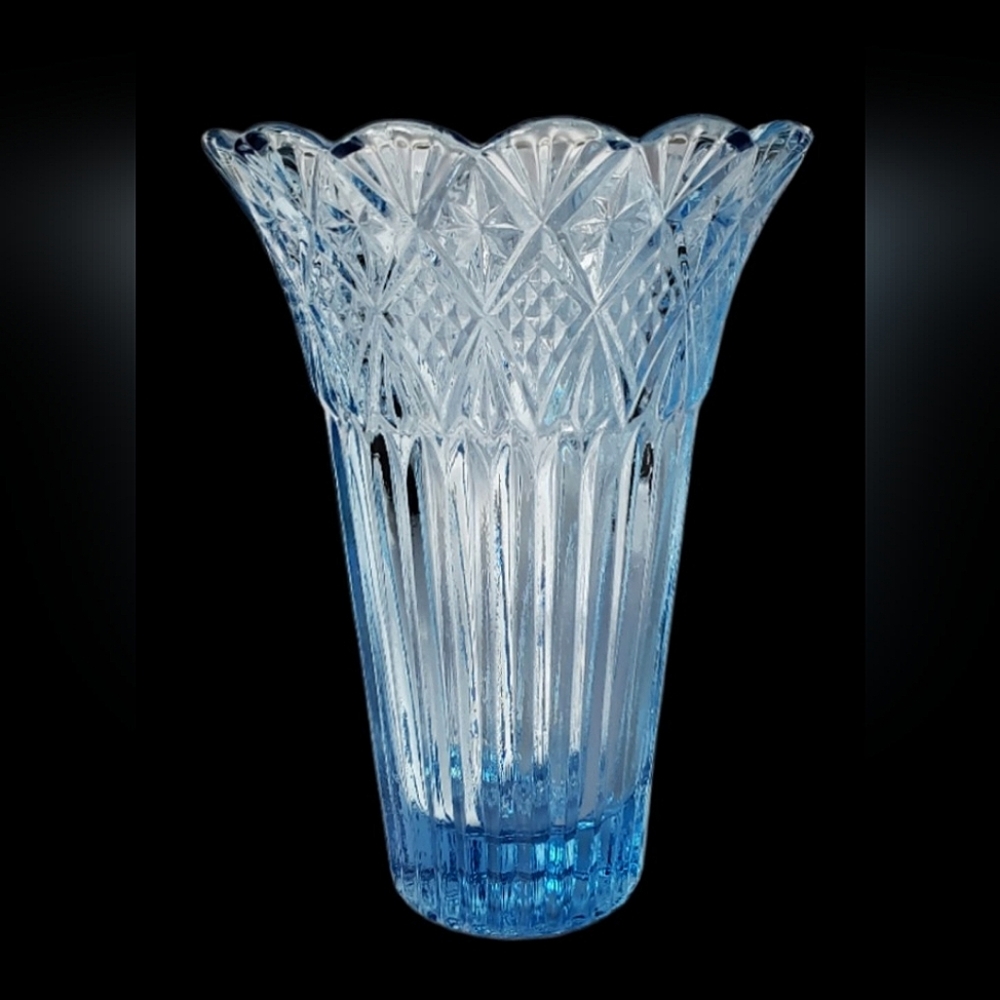 Vintage Icy Blue 1970's Vase